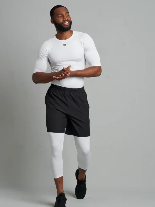russell athletic Men's Compression 7/8 Tight