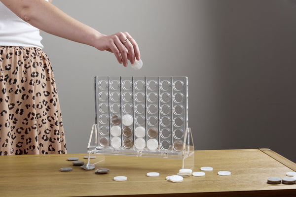 Russell Hazel Acrylic Four In A Row - Connect 4 Board Game