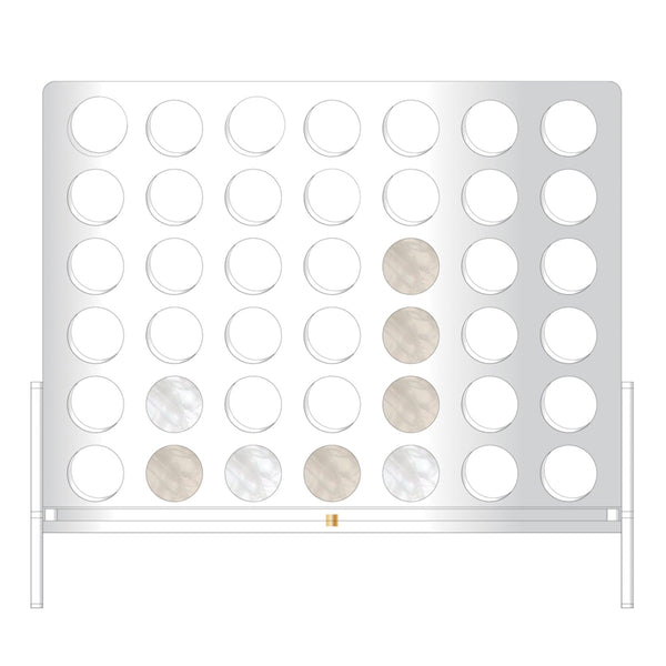 Russell Hazel Acrylic Four In A Row - Connect 4 Board Game