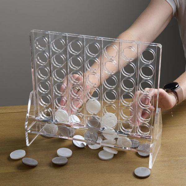russell hazel Acrylic Four in a Row - Connect 4 Board Game