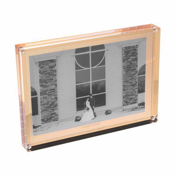 Russell Hazel Acrylic + Gold Picture Frame - 3.5 X 5 Inches