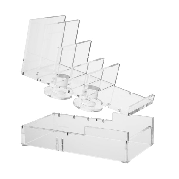 Russell Hazel Acrylic Tech Collator - Charging Station For Phone Tablets And Earbuds