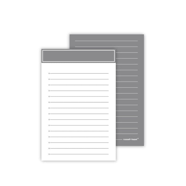 Russell Hazel Jotter Note Card + Acrylic Tray Set - Charcoal