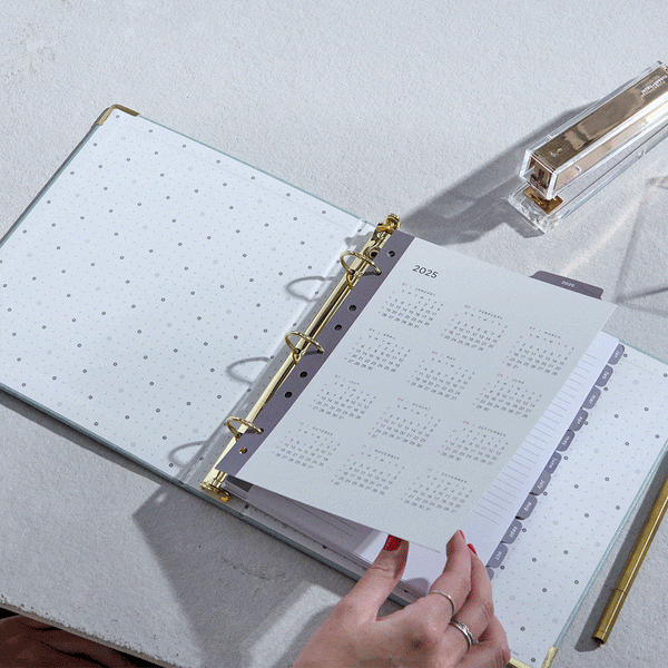 Russell Hazel July 2025 - December 2026 Mini Month Tabs