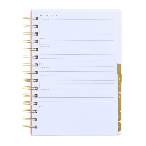 Russell Hazel July 2025- June 2026 A5 Weekly Planner - Blush Acrylic