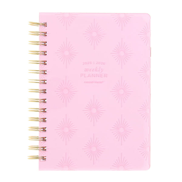 russell hazel July 2025- June 2026 A5 Weekly Planner - Blush Acrylic