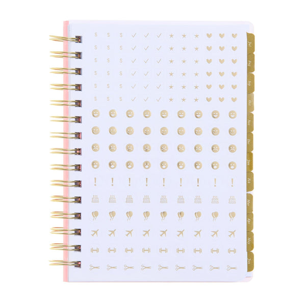 Russell Hazel July 2025- June 2026 A5 Weekly Planner - Blush Acrylic