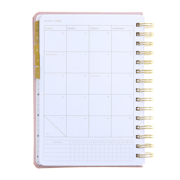 Russell Hazel July 2025 - June 2026 A5 Weekly Planner - Blush Bookcloth