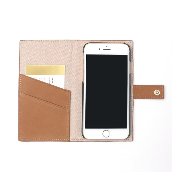 russell hazel Leather Wallet + Phone Case (Iphone 6 7 and 8)