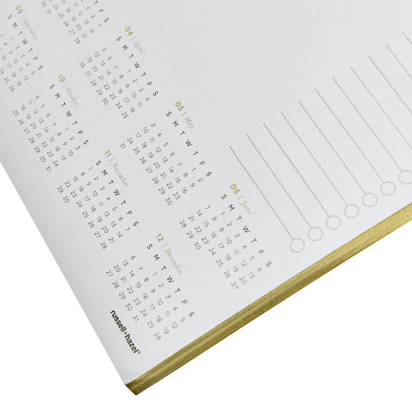 Russell Hazel 2026 Smart Deck Desktop Calendar