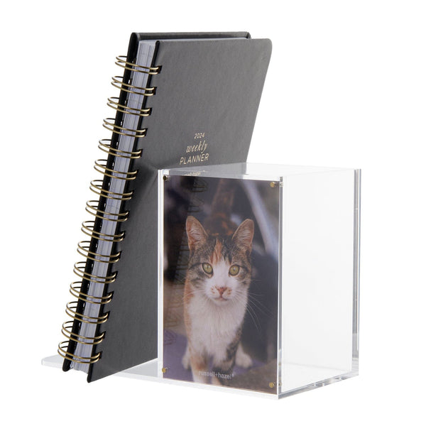 Russell Hazel Acrylic Bookend Set