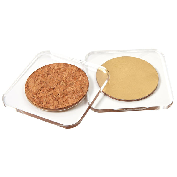Russell Hazel Acrylic Coasters - Set Of 2