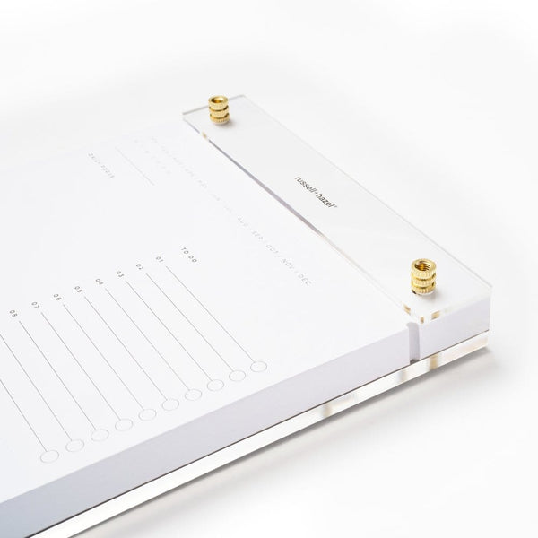 Russell Hazel Acrylic Drafters Tablet Notepad