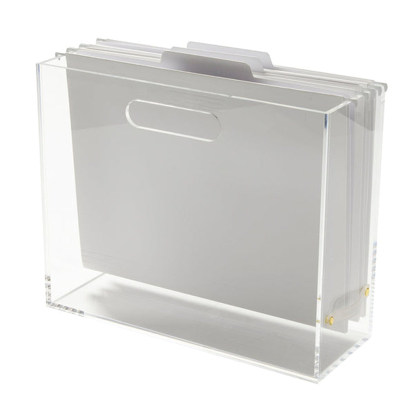 Russell Hazel Acrylic File Box Slim