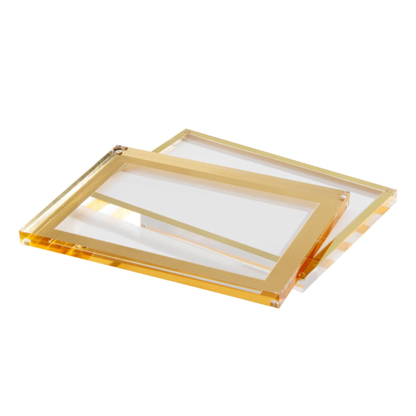 Russell Hazel Acrylic + Gold Picture Frame