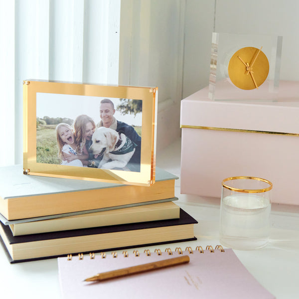 Russell Hazel Acrylic + Gold Picture Frame