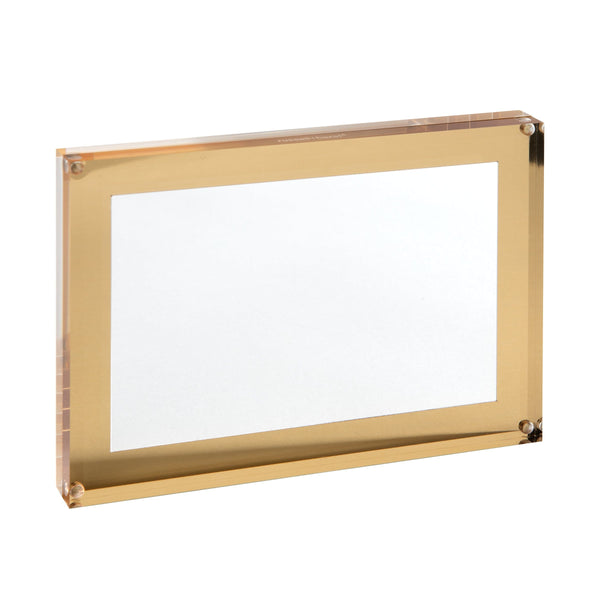 russell hazel Acrylic + Gold Picture Frame
