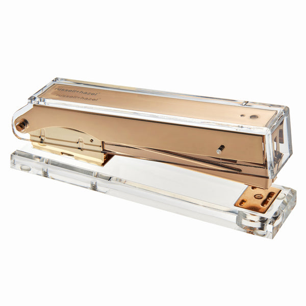 Russell Hazel Acrylic + Gold Stapler