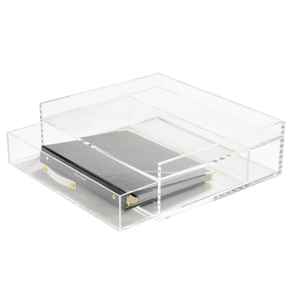 Russell Hazel Acrylic Inbox + Drawer