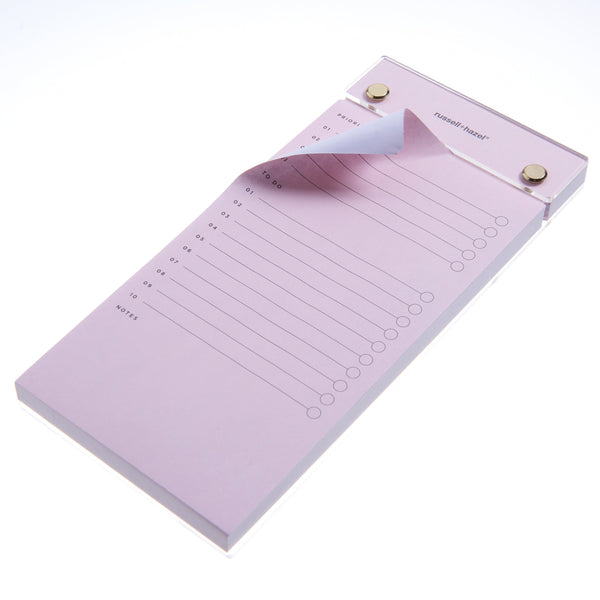Russell Hazel Acrylic Listpad - Blush