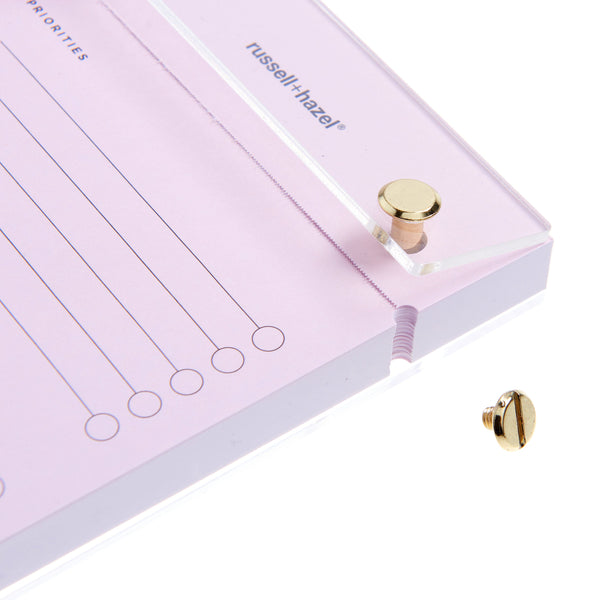 Russell Hazel Acrylic Listpad - Blush