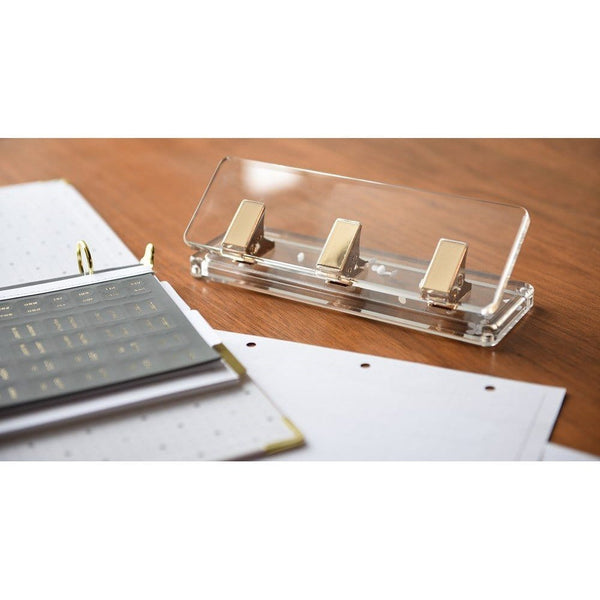 Russell Hazel Acrylic Mini 3 Hole Punch