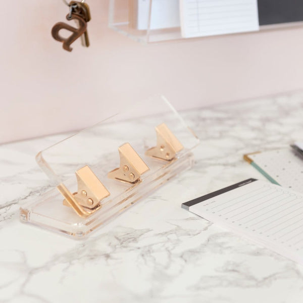 Russell Hazel Acrylic Mini 3 Hole Punch