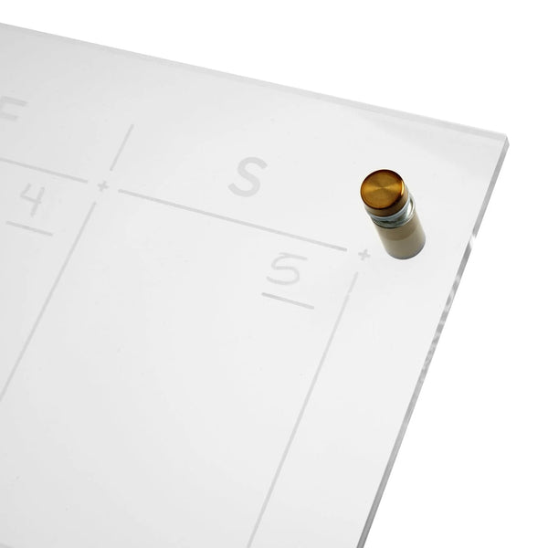 Russell Hazel Acrylic Monthly Wall Calendar