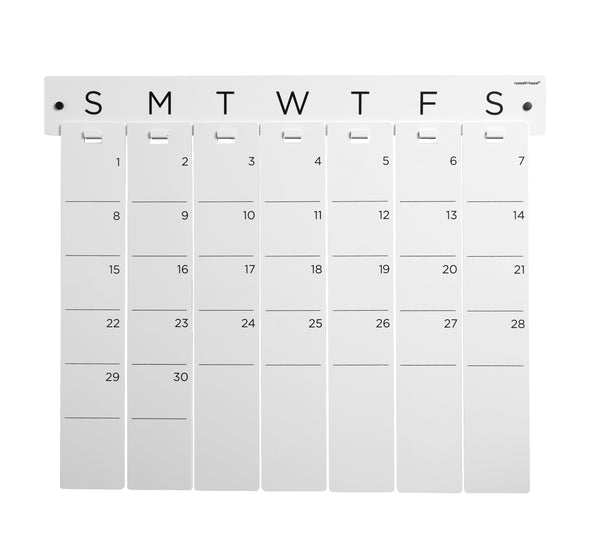 Russell Hazel Acrylic Perpetual Wall Calendar