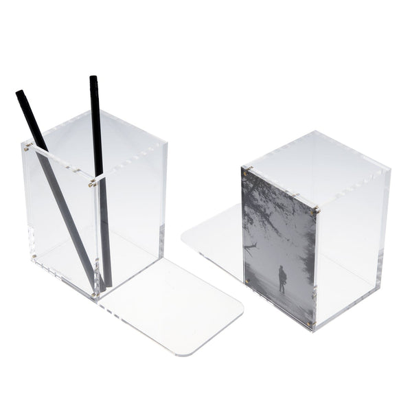 Russell Hazel Acrylic Photo Frame + Bookends Set