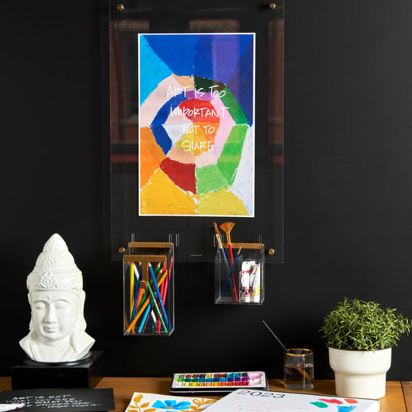 Russell Hazel Acrylic Wall Memo Board