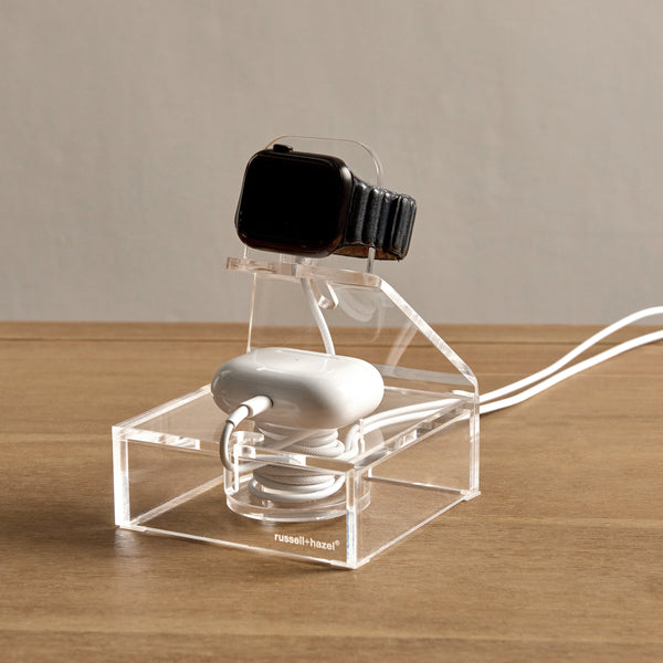 Russell Hazel Acrylic Watch + Earbud Bloc
