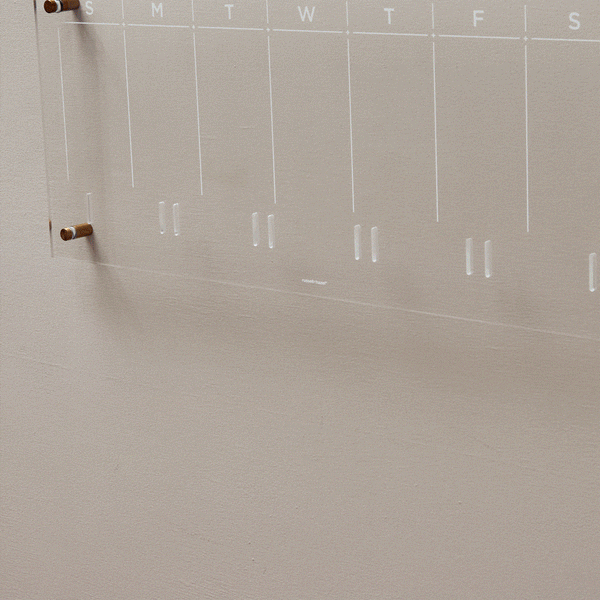 Russell Hazel Acrylic Weekly Wall Calendar