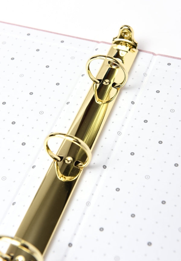 Russell Hazel Bookcloth Mini 3 Ring Binder