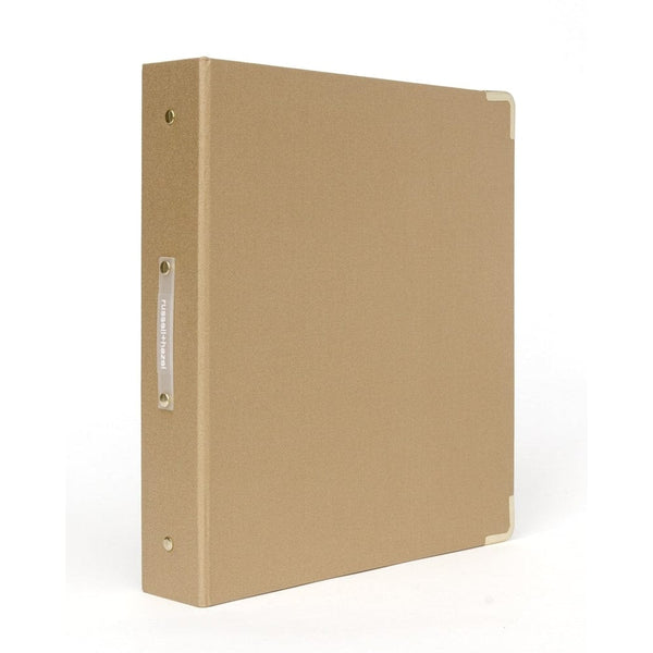Russell Hazel Bookcloth Signature 3 Ring Binder