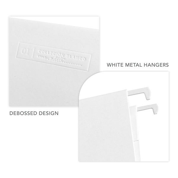 Russell Hazel File Folders - White