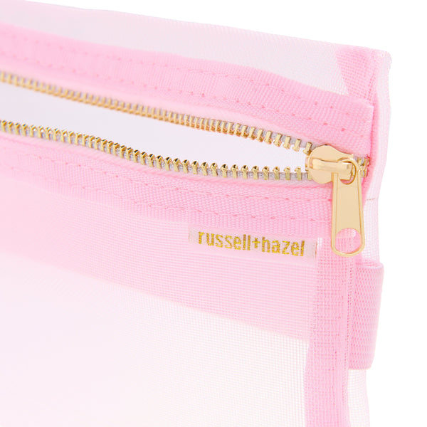 Russell Hazel Mesh Pencil Case - 5" X 8.5"