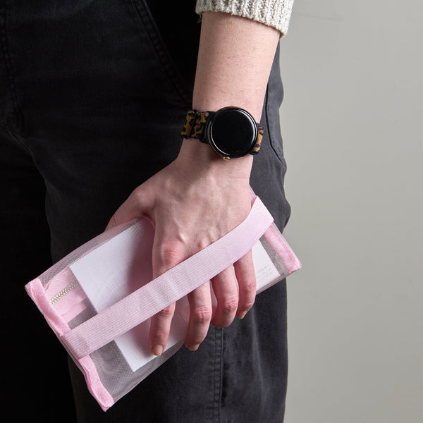 Russell Hazel Mesh Pencil Case - 5" X 8.5"