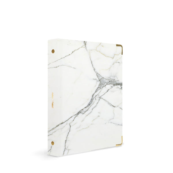 Russell Hazel Patent Mini 3 Ring Binder - Marble