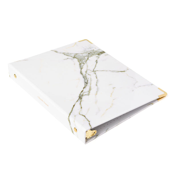 russell hazel Patent Mini 3 Ring Binder - Marble