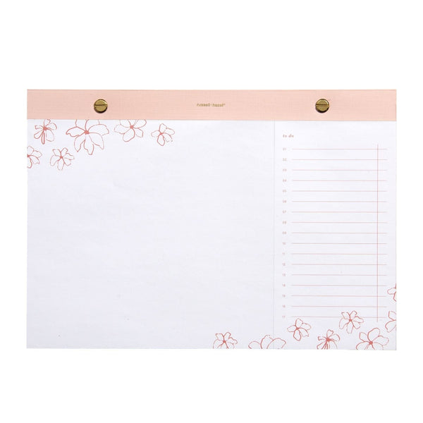Russell Hazel Riveted Paper Bloc - Blush