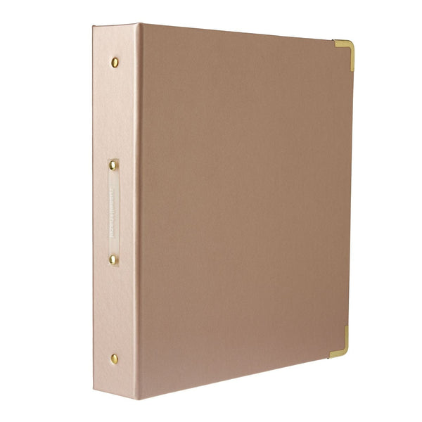 Russell Hazel Signature 3 Ring Binder Leather