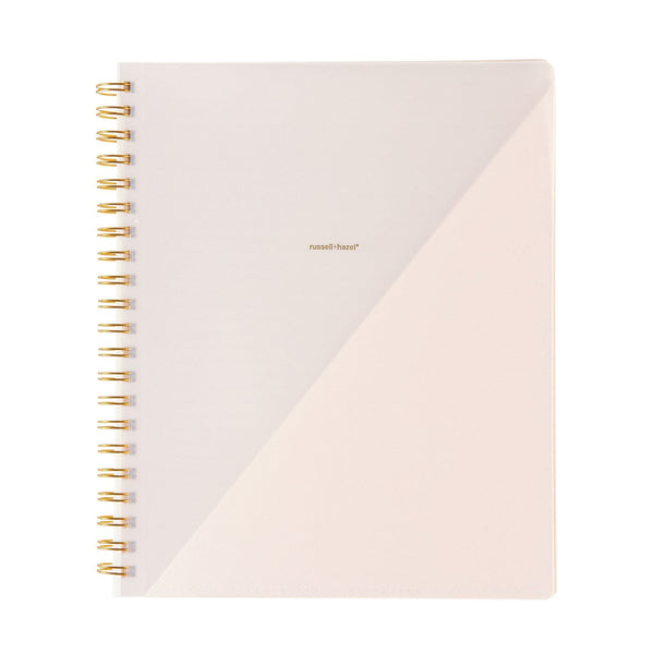 Russell Hazel Signature Spiral Notebook With Pockets