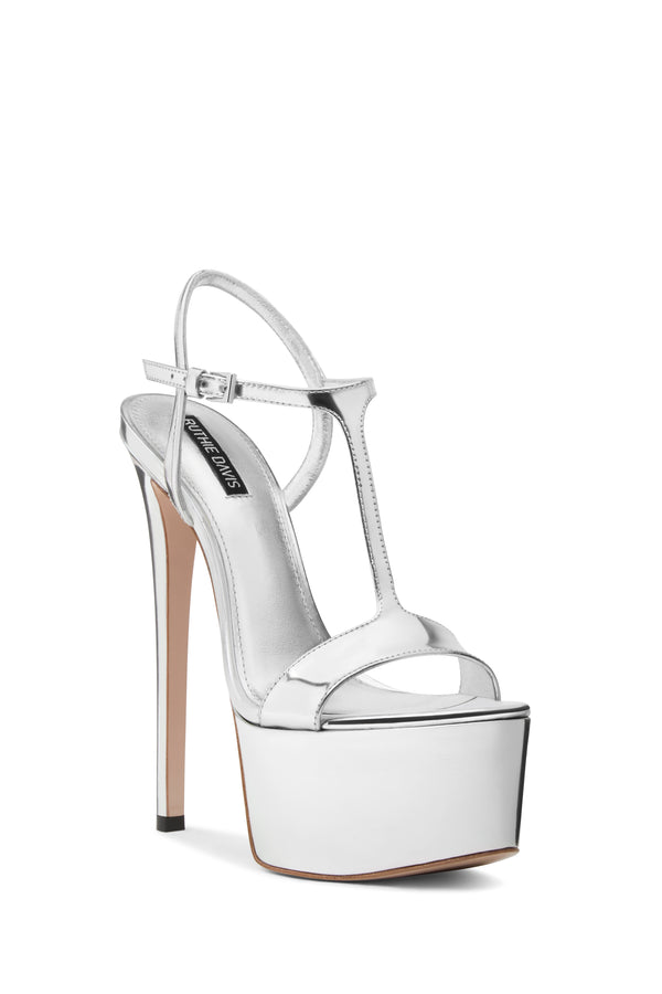 Ruthie Davis DWELL | SILVER MIRROR