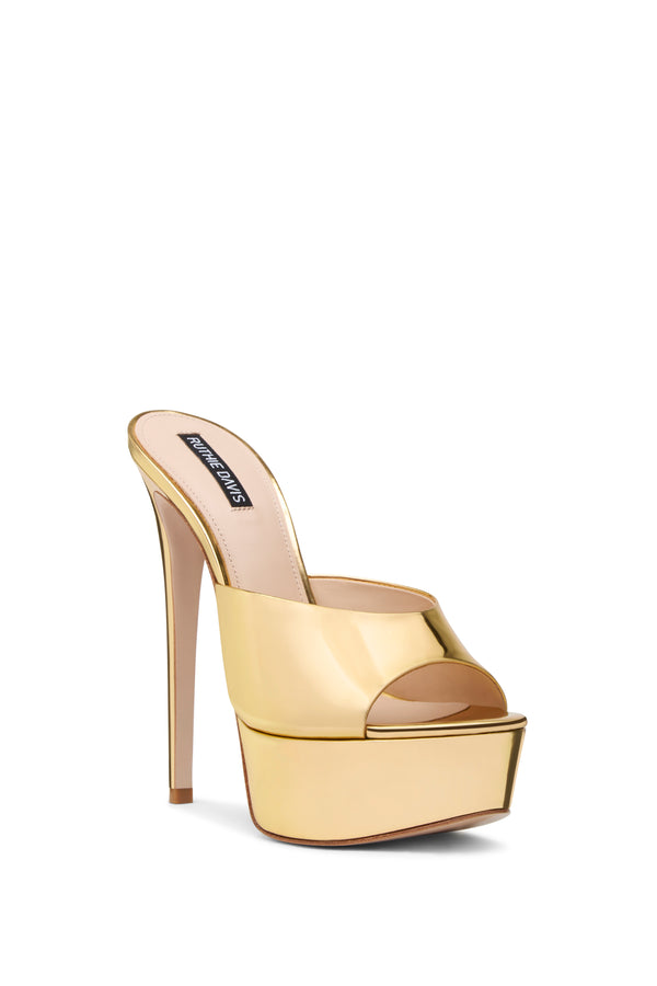 Ruthie Davis JOHNNY | GOLD MIRROR