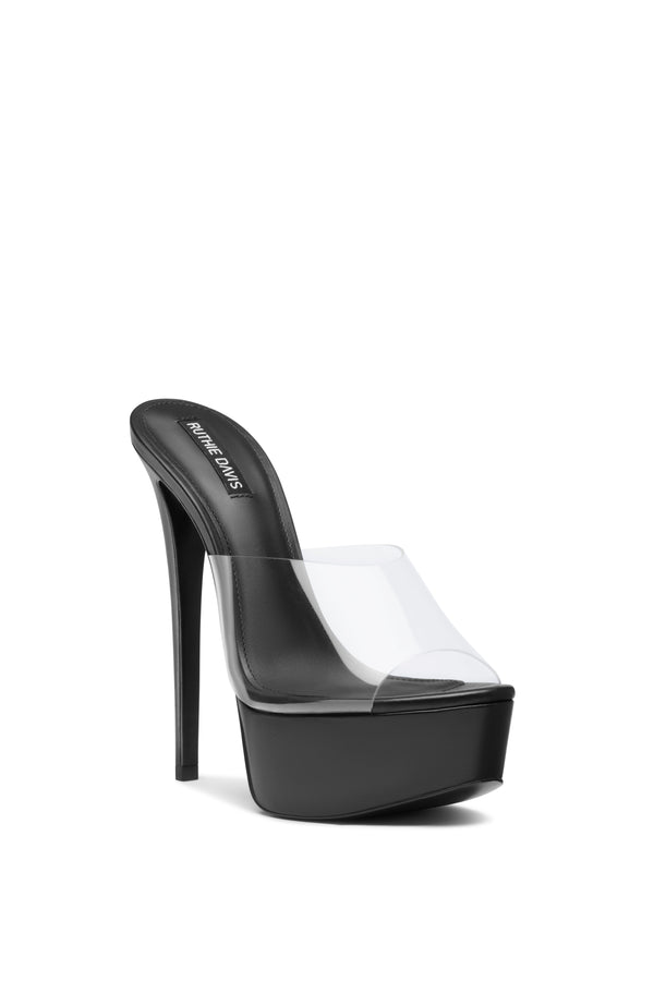 Ruthie Davis KENNY | BLACK/CLEAR