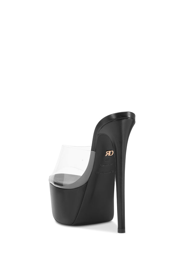 Ruthie Davis ULTRA KENNY | BLACK/CLEAR