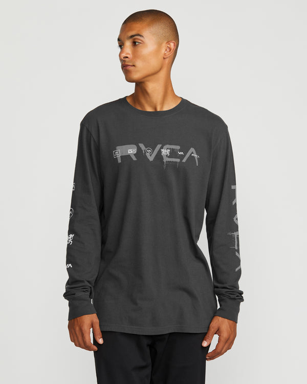 Rvca All Spray Long Sleeve Tee