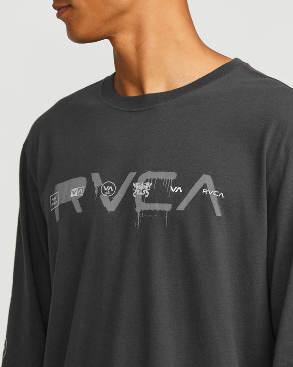 Rvca All Spray Long Sleeve Tee