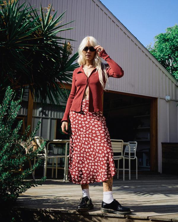 rvca Annika Midi Skirt